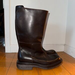 Vintage Prada FW1999 Leather Mid-Calf Boots – Size EU 44